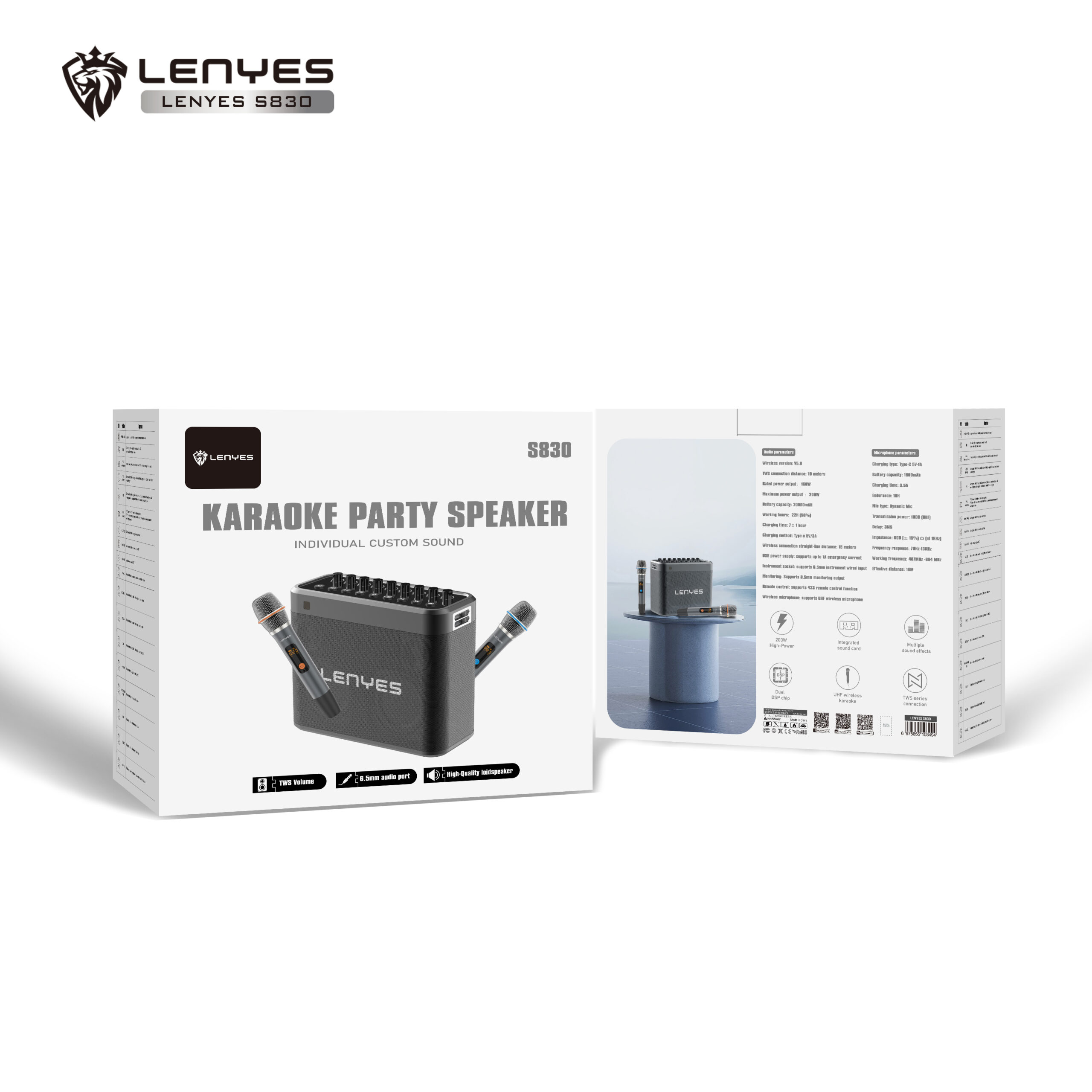 lenyes ktv speaker s830
