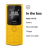 ⁦Nokia 110 4G 128MB Dual Sim Mobile 48MB RAM TA-1384 Yellow⁩ - الصورة ⁦6⁩