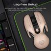 ⁦VERTUX VT-M-Glider Wireless Gaming Mouse Beige⁩ - الصورة ⁦2⁩