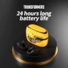 TRANSFORMERS TF-T05 Earphones Bluetooth 5.3, Yellow - Image 4