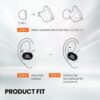 ⁦JBL Tune 130NCTWS True Wireless Noise Cancelling Earbuds, Pure Bass Sound, ANC + Smart Ambient, 4 Microphones, 40H of Battery, Water Resistant, Sweatproof, Comfortable Fit - White, JBLT130NCTWSWHT⁩ - الصورة ⁦7⁩