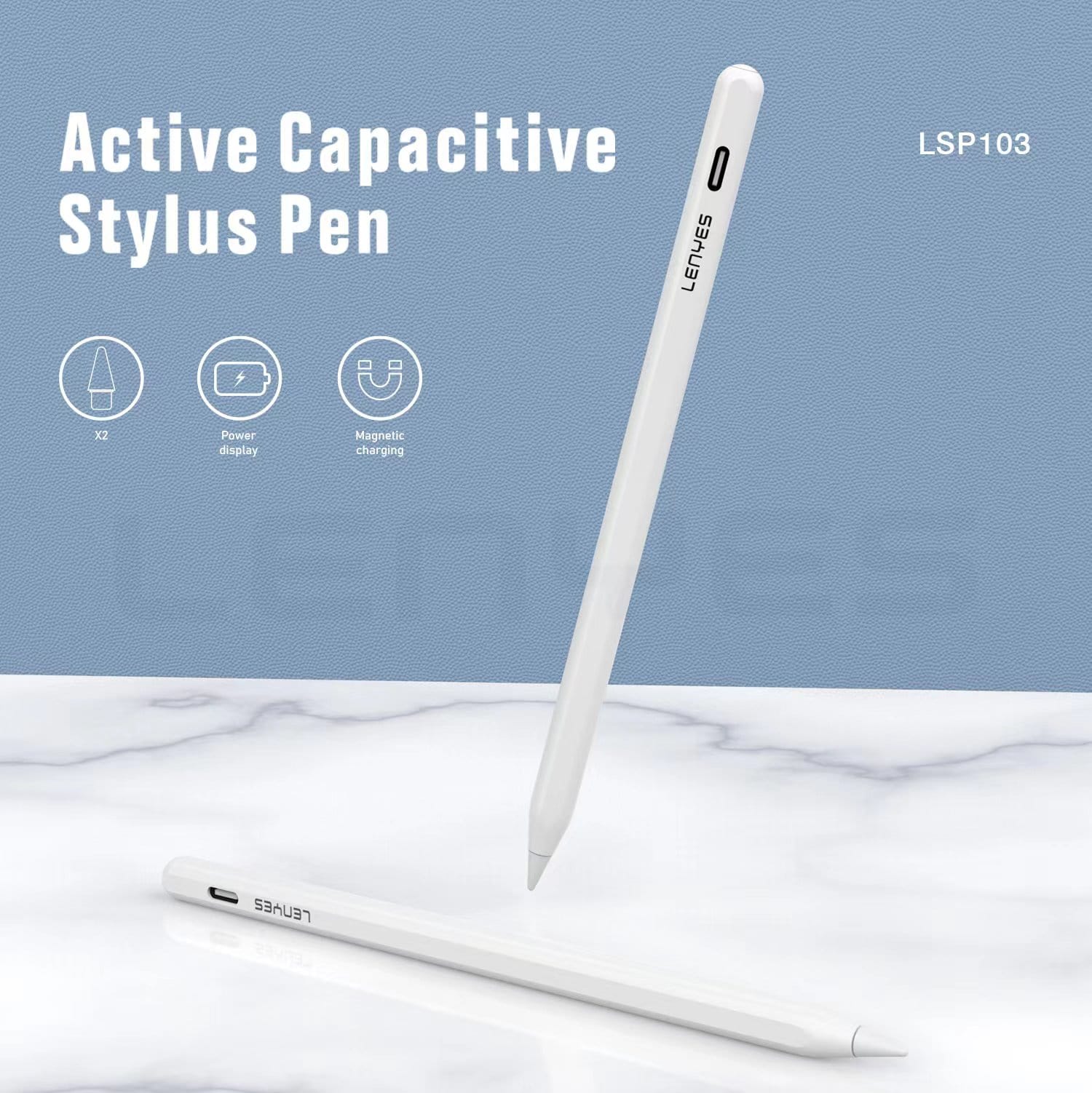 lenyes active capacitive pen lsp103 white - الصورة 2