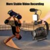 AY-49U Video Making Stabilizer U/C Shaped Handheld with 36LED Light Microphone Tripod Kit - Image 5