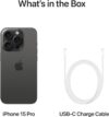 ⁦Apple iPhone 15 Pro Max (256 GB) - Black Titanium⁩ - الصورة ⁦4⁩