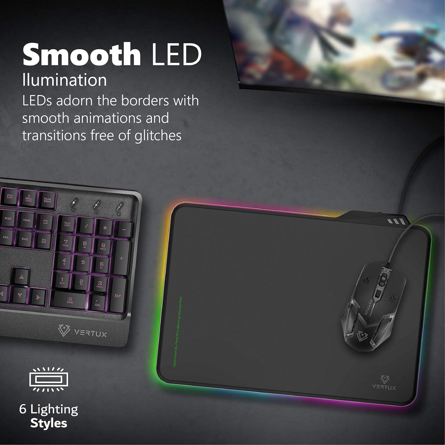 vertux gaming mouse pad