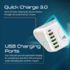 ⁦Promate Power Strip with USB Charging Ports⁩ - الصورة ⁦5⁩
