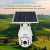 1080P Solar Powered 2MP Wireless Security Camera Waterproof Rechargeable Security Camera with Full Color Support PIR Human Detection, Two Beeps, Remote Access - Image 9