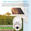 1080P Solar Powered 2MP Wireless Security Camera Waterproof Rechargeable Security Camera with Full Color Support PIR Human Detection, Two Beeps, Remote Access - Image 3