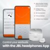 ⁦JBL Tune 130NCTWS True Wireless Noise Cancelling Earbuds, Pure Bass Sound, ANC + Smart Ambient, 4 Microphones, 40H of Battery, Water Resistant, Sweatproof, Comfortable Fit - White, JBLT130NCTWSWHT⁩ - الصورة ⁦4⁩