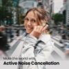 ⁦JBL Tune 130NCTWS True Wireless Noise Cancelling Earbuds, Pure Bass Sound, ANC + Smart Ambient, 4 Microphones, 40H of Battery, Water Resistant, Sweatproof, Comfortable Fit - White, JBLT130NCTWSWHT⁩ - الصورة ⁦3⁩