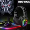 ⁦Transformers TF-G01 Wireless Gaming Headset (Black)⁩ - الصورة ⁦3⁩