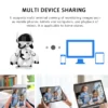 ⁦2022 HD Wireless IP Robot Camera 1080P Wifi Cameras IP Network Camera for Home Ultra Clear Night vision 180 Rotation Body Sensing⁩ - الصورة ⁦6⁩