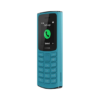 ⁦nokia 105 4g feature phone with long-lasting battery, dual sim, 128 mb storage, packed features, classic games, radio, flashlight and plenty of storage space, tra, blue⁩ - الصورة ⁦4⁩