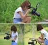AY-49U Video Making Stabilizer U/C Shaped Handheld with 36LED Light Microphone Tripod Kit - Image 3