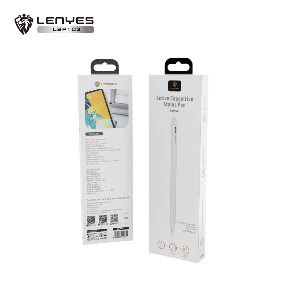 lenyes active capacitive pen lsp103 white