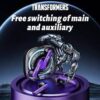 TRANSFORMERS TF-T03 Bluetooth 5.3 Earphones With Mic, Purple - Image 4