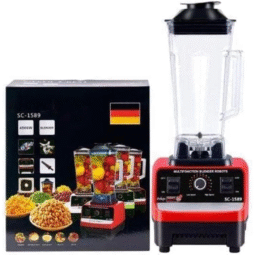 Silver Crest SC-1589 commercial blender with 4500W motor and 2.0L jar for smoothies, ice crushing and juicing.