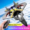 ome v17 jet fighter remote control airplane – 2.4ghz rc plane with 360° stunt spin & one-key return