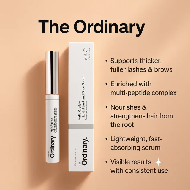 ✨ Fuller & Healthier Lashes & Brows with The Ordinary Multi-Peptide Lash & Brow Serum (5ml) ✨

✔ Supports thicker, fuller lashes & brows
✔ Enriched with multi-peptide complex
✔ Nourishes & strengthens hair from the root
✔ Lightweight, fast-absorbing formula
✔ Visible results with consistent use ✨

💗 Available now at Paanda Store 🐼

#TheOrdinary #LashSerum #BrowSerum #PeptideSerum #BeautyCare #SkincareRoutine #PaandaStore