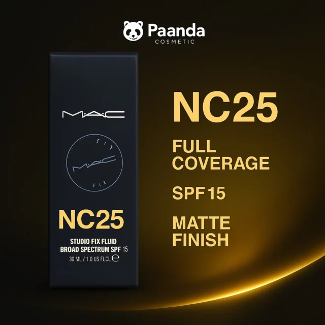 ✨ Get the perfect flawless look!
Experience Studio Fix Fluid Foundation – NC25, designed for smooth, even coverage with a natural matte finish.
✅ Full coverage
✅ SPF15 protection
✅ Long-lasting formula

Perfect your makeup with confidence and style 💫
#PaandaCosmetic #Foundation #FlawlessSkin #MakeupEssentials